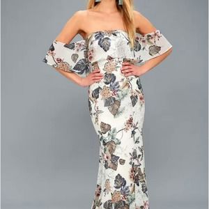 lulus's Ray of Sunshine Floral Maxi Dress Size S
